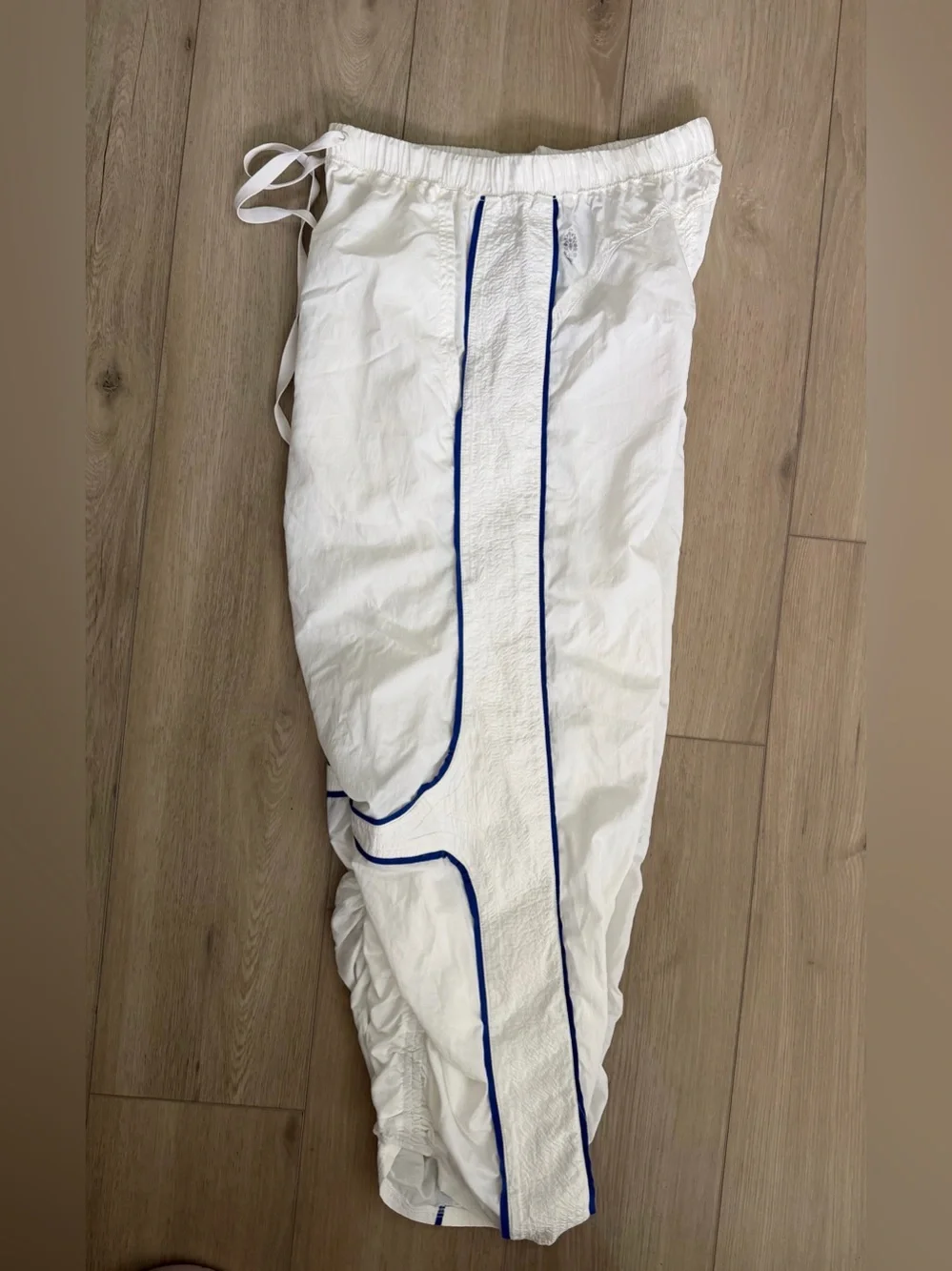 FP Movement Free People White Blue Parachute Pants